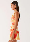 Meah Backless Mini Dress Mimosa Blossom