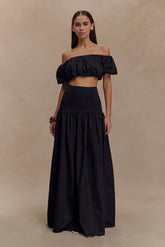 Autumn Maxi Skirt Black