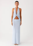 Michaella Chiffon Maxi Skirt Blue