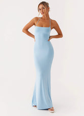 Talk About Us Maxi Dress Blue