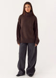 Gabrielle Knit Sweater Chocolate