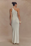 Teneika Crochet Knit Maxi Dress Ivory