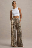 Shaniya Snake Print Wide Leg Trousers