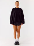 Jack Oversized Knit Sweater Black