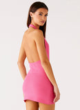 Aloha Knit Mini Dress Pink