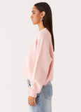 Lilah Knit Jumper Pink
