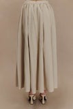 Clarence Linen A Line Maxi Skirt Natural