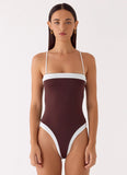 Shevie One Piece Swimsuit Chocolate
