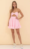 Baby Doll Dress in Polkadot Pink