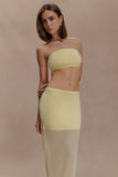 Tanyel Knit Bandeau Top Lemon
