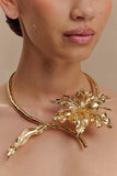 Allona Floral Choker Gold