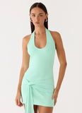 Vedetta Mini Dress Aqua