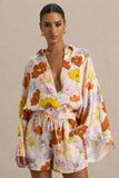 Lolite Bright Floral Print Long Sleeve Shirt