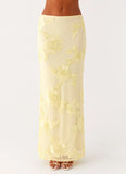 Radiate Maxi Skirt Yellow
