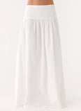 Jayne Maxi Skirt White