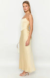 Heartbeat Yellow Maxi Dress