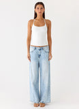 Chauncey Halter Top White