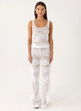 Bosten Low Rise Pants - White