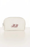 Glow Time White Embroidered Makeup Bag FREE over 150