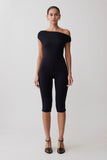 Anh One Shoulder Modal Jumpsuit Black