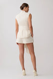 Alina Waist Tie Sleeveless Top Stripe