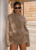 Marlow Faux Suede Jacket Taupe