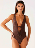 Drifter One Piece Swimsuit Chocolate