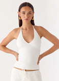 Henry Halter Top Ivory
