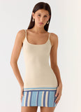 Lion Heart Knit Mini Dress Ivory