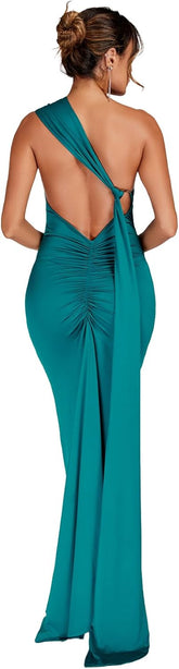 Women Sexy Backless Dress Bodycon Sleeveless Open Back Maxi Dress Formal Cocktail Wedding Guest
