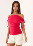 Kenia Multi Wear Top - Magenta Red