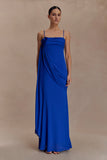 Leena Chiffon Maxi Dress Cobalt