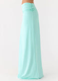 Elisabetta Maxi Skirt Aqua