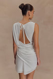 Oria Chiffon Mini Dress White