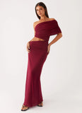 Gillian Maxi Dress Maroon