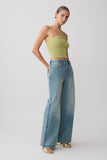 Dimitri Knit Halter Top With Hardware Light Olive
