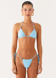 Ryland Bead Bikini Top Turquoise