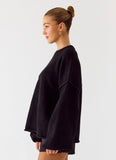 Jack Oversized Knit Sweater Black