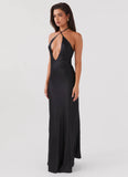Noir Symphony Maxi Dress Black