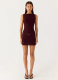 Masterplan Knit Mini Dress Chocolate