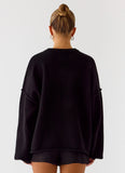 Jack Oversized Knit Sweater Black