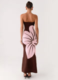 Jala Strapless Knit Maxi Dress Espresso Meadow