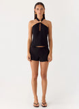 Odetta Halter Top - Black