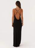 Game Player Maxi Dress Black