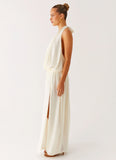 Narlah Halter Maxi Dress Ivory