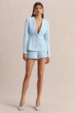 Hala Light Blue Tailored Shorts
