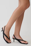 Mai Sling Back Thong Heel Black