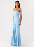 Vee Bardot Maxi Dress Blue