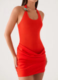 Olandria Mini Dress Tangerine