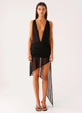 Heatwave Haze Mini Dress Black